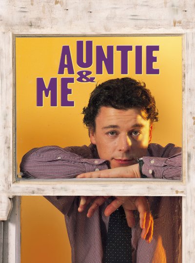 Alan Davies on the poster for the play Auntie and Me