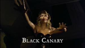 Statue of Marella Carney as the Black Canary